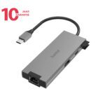 HAMA USB-C 5-poorts Docking Station met Power Delivery via USB-C. met Ethernet, USB-A, USB-C en HDMI