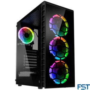 FST Refurbished Gaming PC | Ryzen 7 5700X | 512GB SSD | 2X 500GB HDD | 32GB RAM | NVIDIA RTX 3050 8GB | RGB | Windows 11